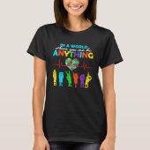 T-shirt Be Anything Be Kind Autism Awareness Puzzle Heart  (Devant)