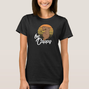 T-shirt Be Cappy Retro Capybara Animal Rodent pour Capybar