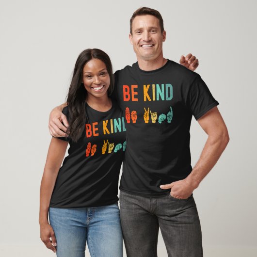 T-shirt Be enfant Hand Signal Sign Language Unity Day Anti (Unisexe)