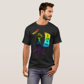 T-shirt Be Gay Do Crime Rainbow Flag LGBTQ meme (Devant entier)