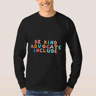 T-shirt Be Genre Advocate Inclut Vinyl Sensibilisation sur