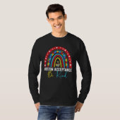 T-shirt Be Kind Acceptance Rainbow Autism Awareness Month (Devant entier)