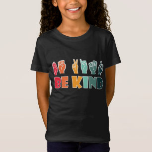 T-Shirt Be Kind ASL American Sign Language