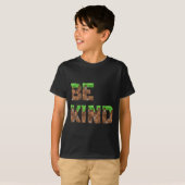 T-shirt Be Kind Boys Ados Enfants Pixel Vidéo Jeu Kindness (Devant entier)