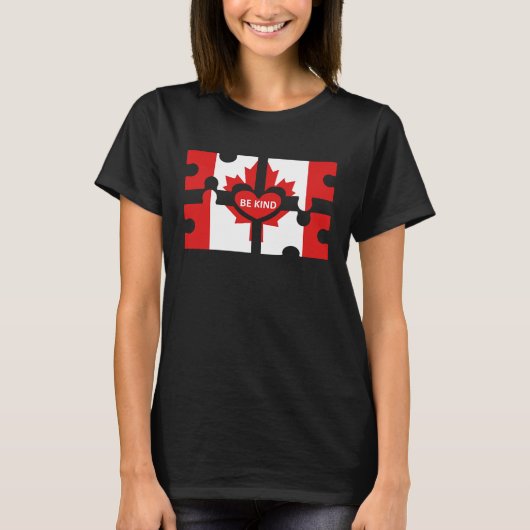 T-shirt Be Kind Canada (Devant)