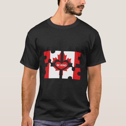 T-shirt Be Kind Canada (Devant)