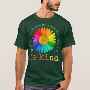 T-shirt Be Kind Daisy Flower Rainbow gay gay gay lesbian P