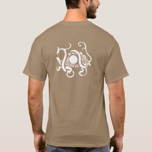 T-shirt Be Kind - Design qigong Snake & Turtle - (Dos)