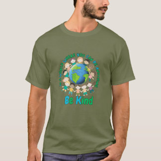 T-shirt Be Kind Earth Day Design for Kids & Awesome Teache