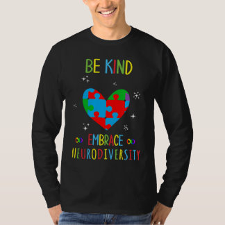 T-shirt Be Kind Embrace Neurodiversity Puzzle