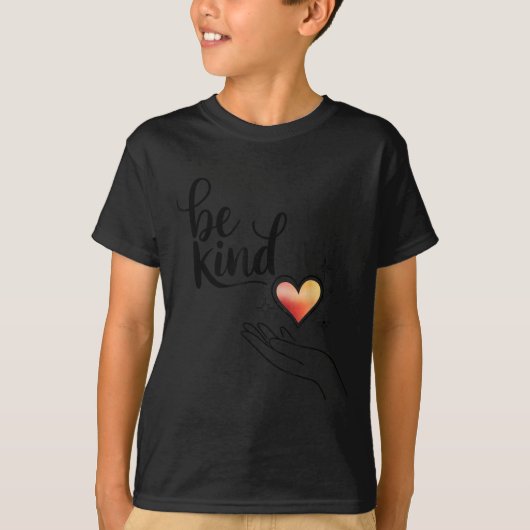 T-shirt Be Kind Insrational Quote Sitive Motivational  (Devant)
