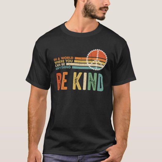 T-shirt Be Kind Kindness Autism Peace Sign Tie Dye Spread  (Devant)