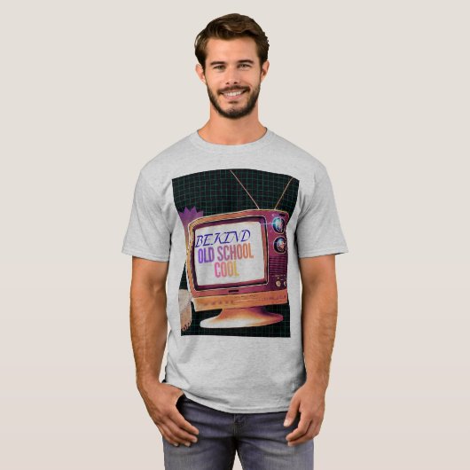 T-shirt Be Kind – Old School Cool Retro TV Aesthetic Desig (Devant entier)