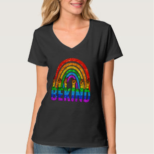 T-shirt Be Kind Rainbow Sign Language Main Lgbt Gay Les Pr