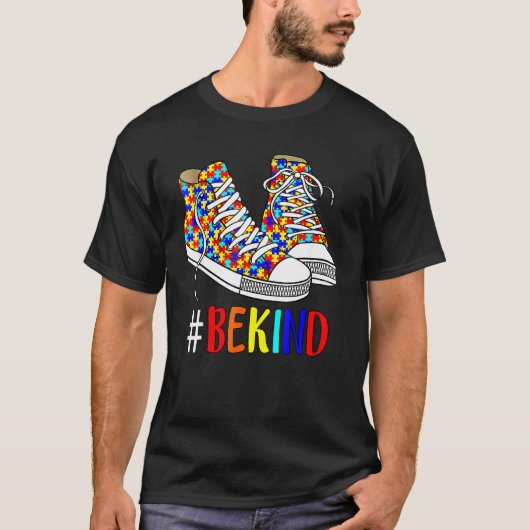 T-shirt Be Kind Sensibilisation sur l'autisme Femmes Homme (Devant)