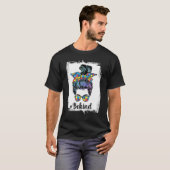T-shirt Be Kind Sensibilisation sur l'autisme Messy Bun Fe (Devant entier)