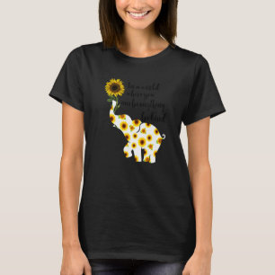 T-shirt Be Kind Sign Language Elephant Sunflower Id