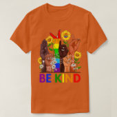 T-shirt Be Kind Sign Language Hand Hand Talking LGBTQ (Design devant)
