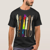 T-shirt Be Kind Sign Language Hand Talking Lgbt Gay Les Pr (Devant)