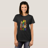 T-shirt Be Kind Sign Language Hand Talking Lgbtq+ Drapeau  (Devant entier)