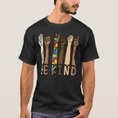 T-shirt Be Kind Sign Language Hand Talking Teacher Interp (Devant)