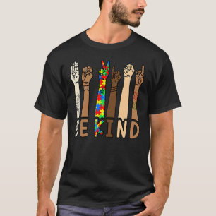 T-shirt Be Kind Sign Language Hand Talking Teacher Interp