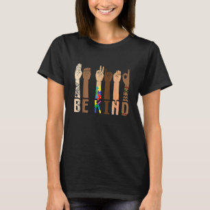 T-shirt Be Kind Sign Language Hand Talking Teacher Interp