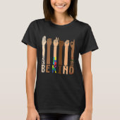 T-shirt Be Kind Sign Language Hand Talking Teacher Interp (Devant)