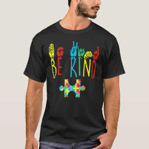 T-shirt Be Kind Sign Language Hand Talking Teacher Interp