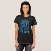 T-shirt Be Kind Sign Language Leopard Rainbow Autism Aware (Devant entier)