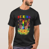 T-shirt Be Kind Signer Main Parler Lgbtq+ Pride Asl (Devant)