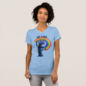 T-shirt Be Kind - Sympa Caractère Rainbow Message positif (Devant entier)