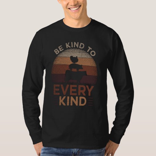 T-shirt Be Kind To Every Child Animals Hutch Farm Animal P (Devant)