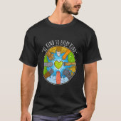 T-shirt Be Kind To Every Kind For Vegetarians Vegan (Devant)