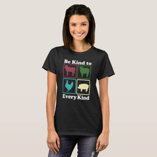 T-shirt Be Kind to Every Kind Retro 1 (Devant entier)