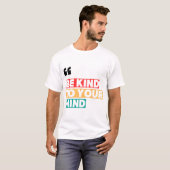 T-shirt BE KIND TO YOUR MIND Mental Health Awareness Graph (Devant entier)