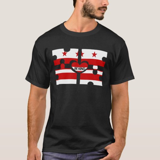 T-shirt Be Kind Washington DC (Devant)