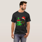 T-shirt Be Merry Stay Y Black Cat Funny Halloween Christma (Devant entier)
