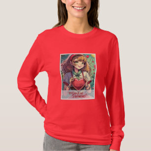T-shirt Be My Valentine in Manga Style 33419