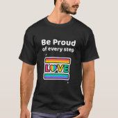 T-shirt Be Proud of every step (Devant)
