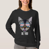 T-shirt Be You  Cat Trans Pride (Devant)