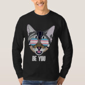 T-shirt Be You  Cat Trans Pride (Devant)