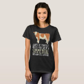 T-shirt Be Yourself Always And Be A Simmental (Devant entier)