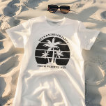 T-shirt Beach Bachelor Party Island Mariage Groomsmen<br><div class="desc">palmiers cool sur un charmant maillot de bain ou un t-shirt groomsmen. Customisez ces tee - shirts cool pour votre mariage de destination. Ils sont parfaits pour toute la fête de la mariée à porter à un dîner de répétition d'escapade sur l'île ou pour une bonne d'honneur ou de meilleur...</div>