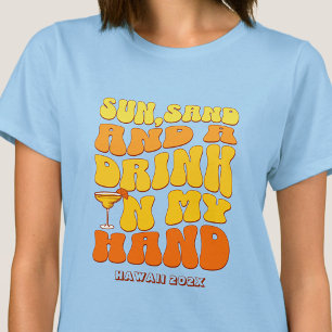T-shirt Beach Bachelorette Party Retro Sun Sand Boisson