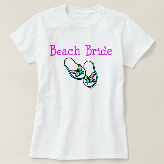 T-shirt Beach Bride (Design devant)