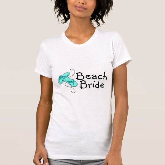 T-shirt Beach Bride (Mariage de plage) (Devant)
