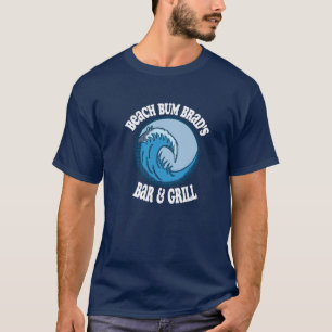 T-shirt Beach Bum Brad Bar et Grill