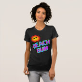 T-shirt Beach Bum dit avec soleil souriant (Devant entier)
