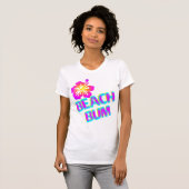 T-shirt Beach Bum Dit Plumeria Flower (Devant entier)